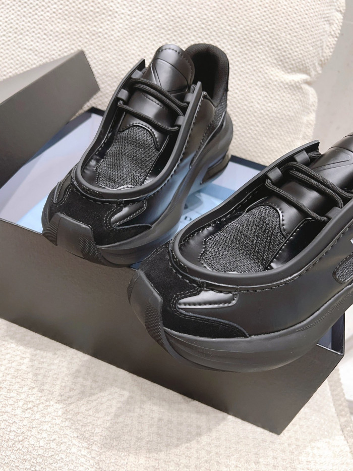 Pra*a brushed leather sneaker