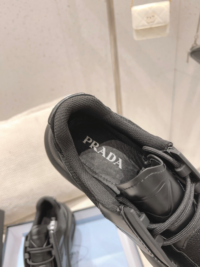 Pra*a brushed leather sneaker