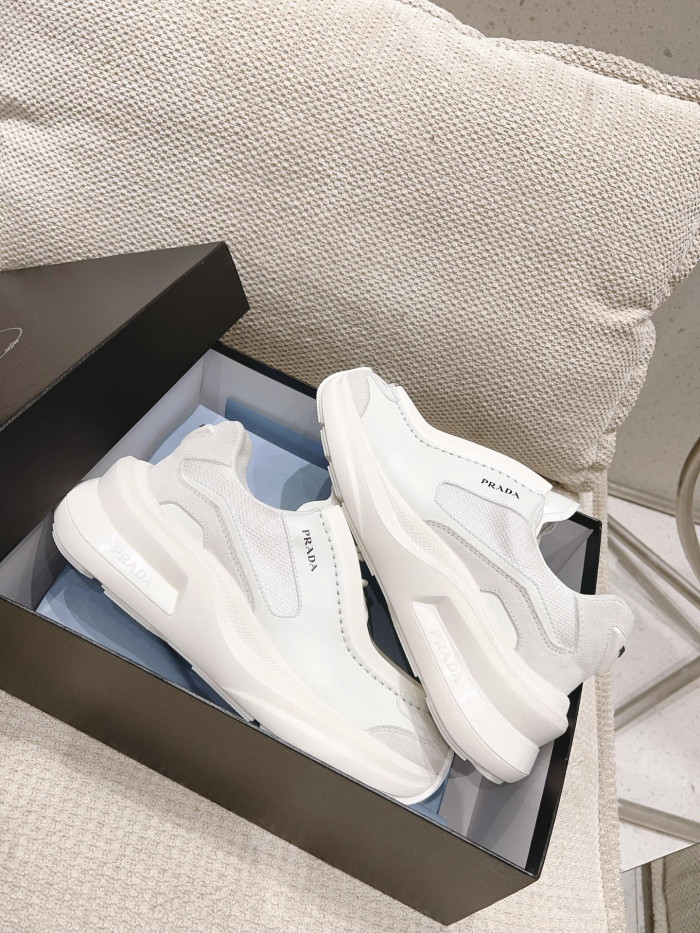 Pra*a brushed leather sneaker