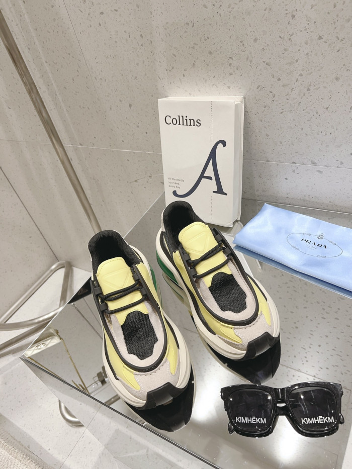 Pra*a brushed leather sneaker