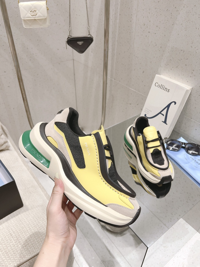 Pra*a brushed leather sneaker