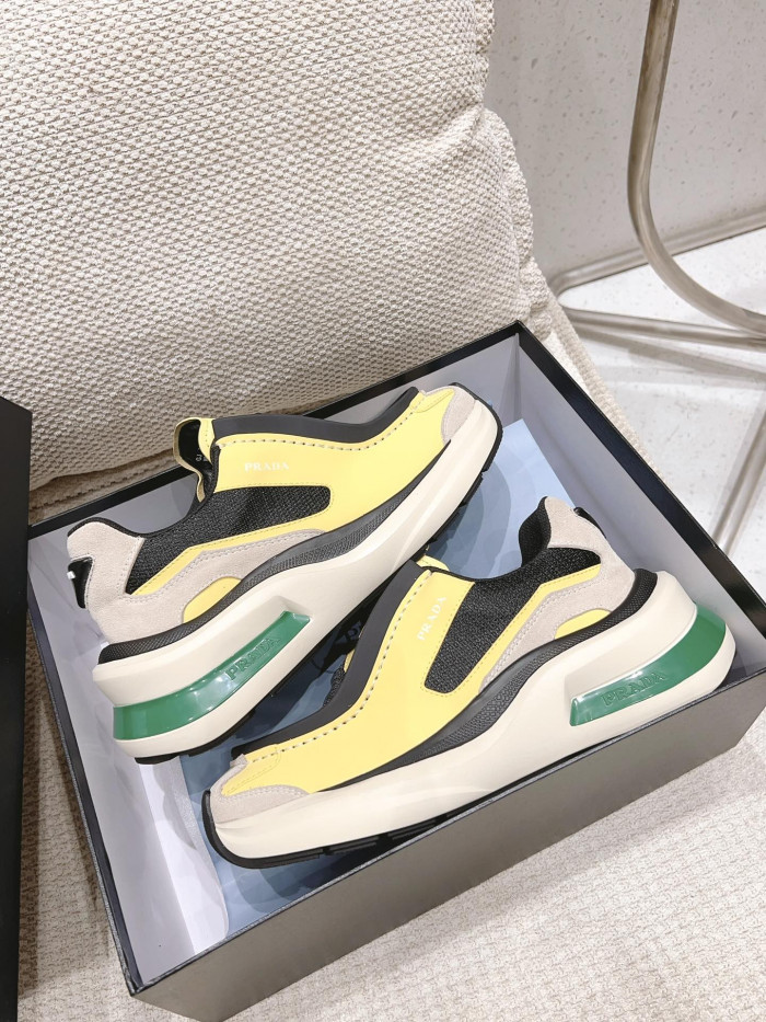 Pra*a brushed leather sneaker