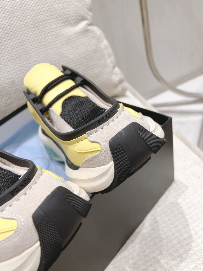 Pra*a brushed leather sneaker