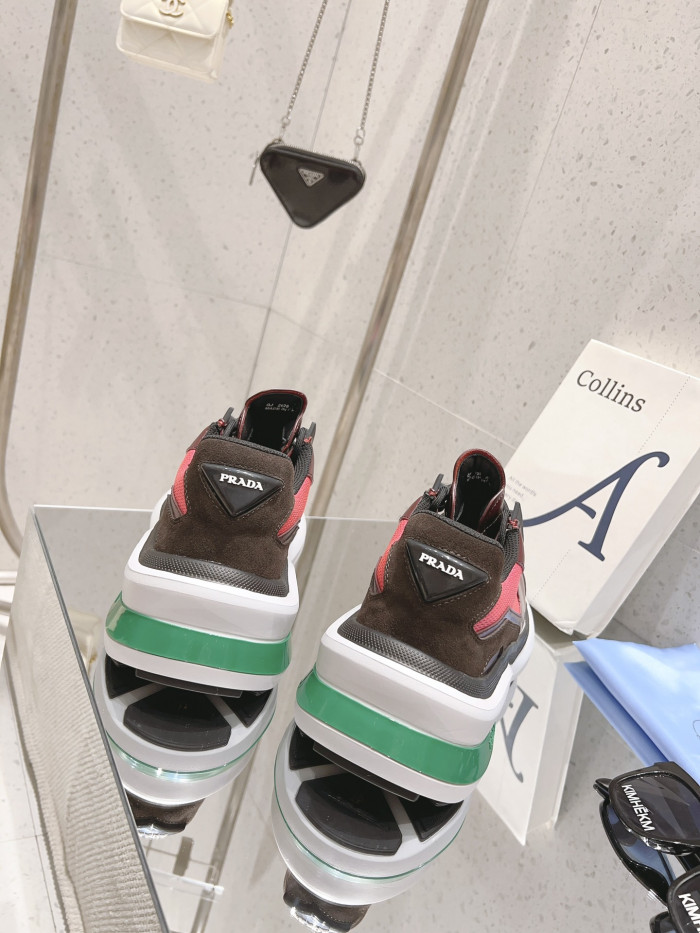 Pra*a brushed leather sneaker