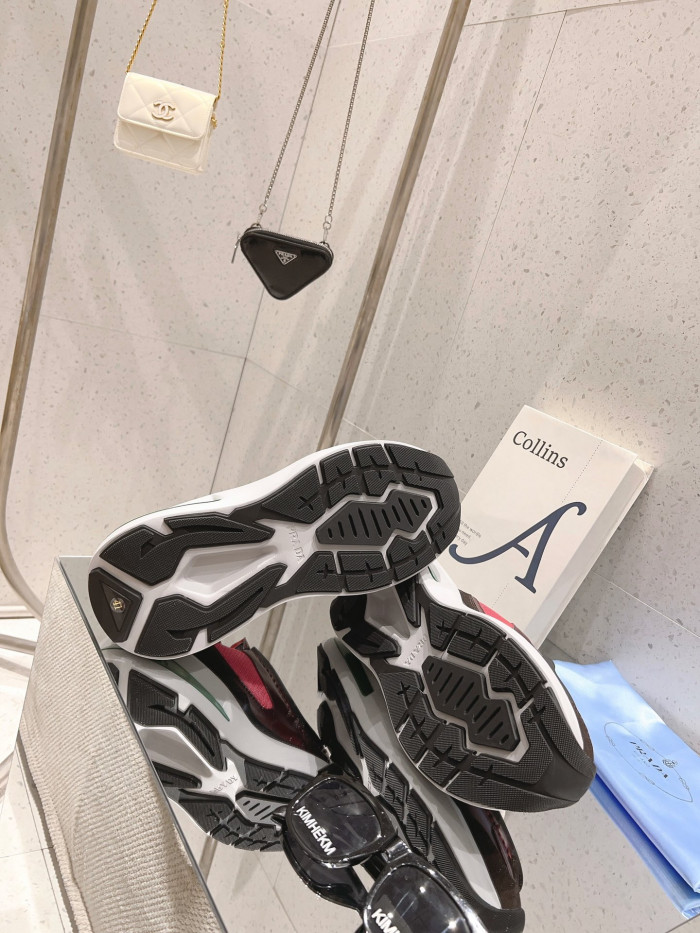 Pra*a brushed leather sneaker