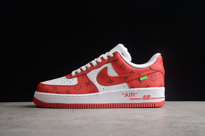 l**is V*t*n nike air force 1 low by virgil abloh white red ld 0232
